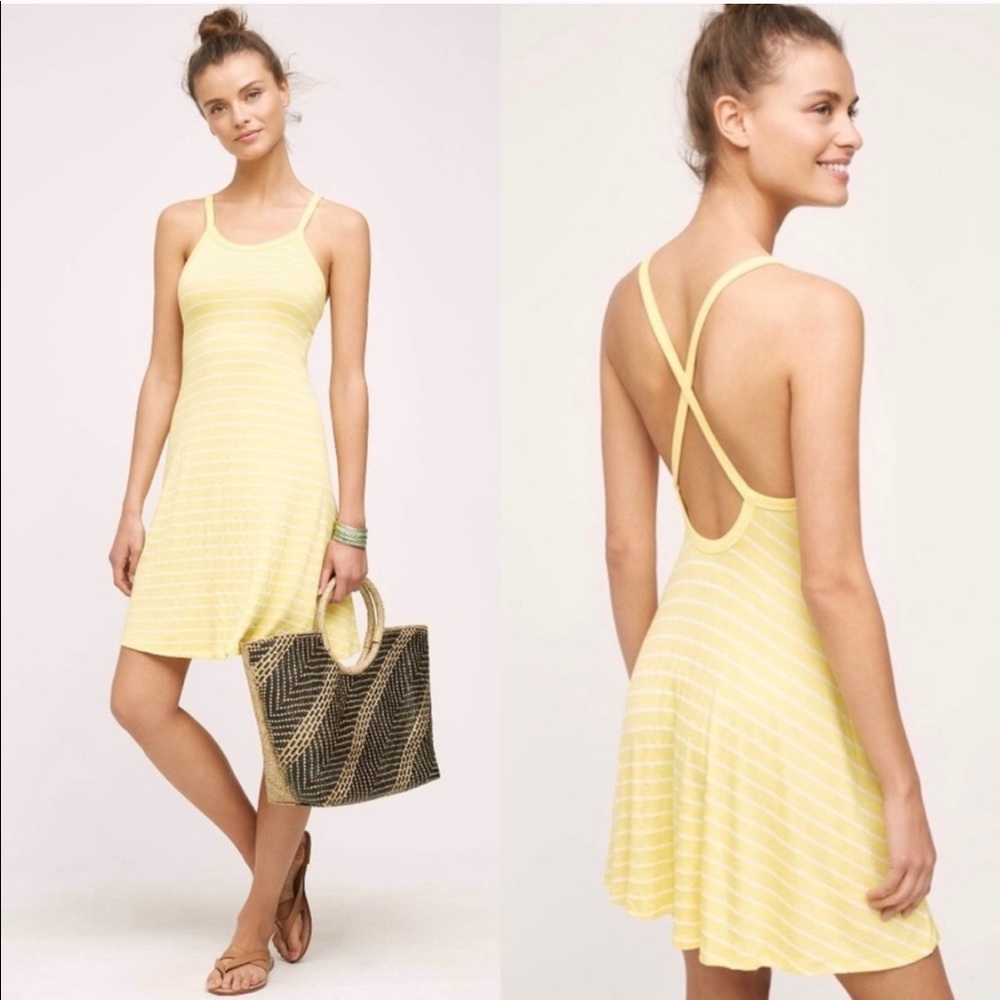 Saturday Sunday | Striped Cross Strap Dress